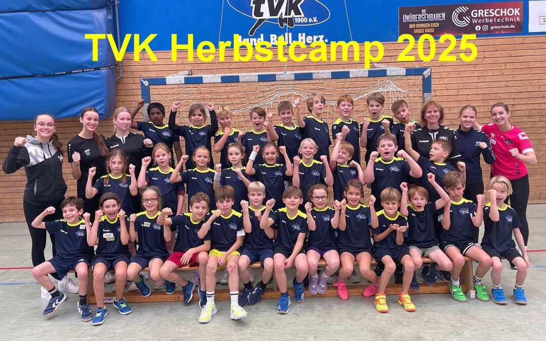 Über 30 Handballkids eroberten beim Herbstcamp des TVK die Waldsporthalle
