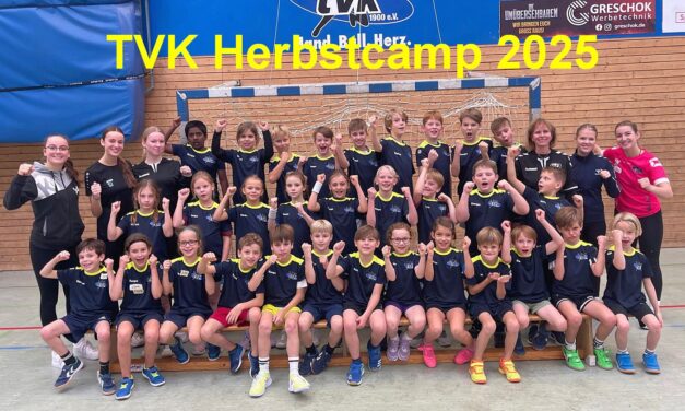 Über 30 Handballkids eroberten beim Herbstcamp des TVK die Waldsporthalle