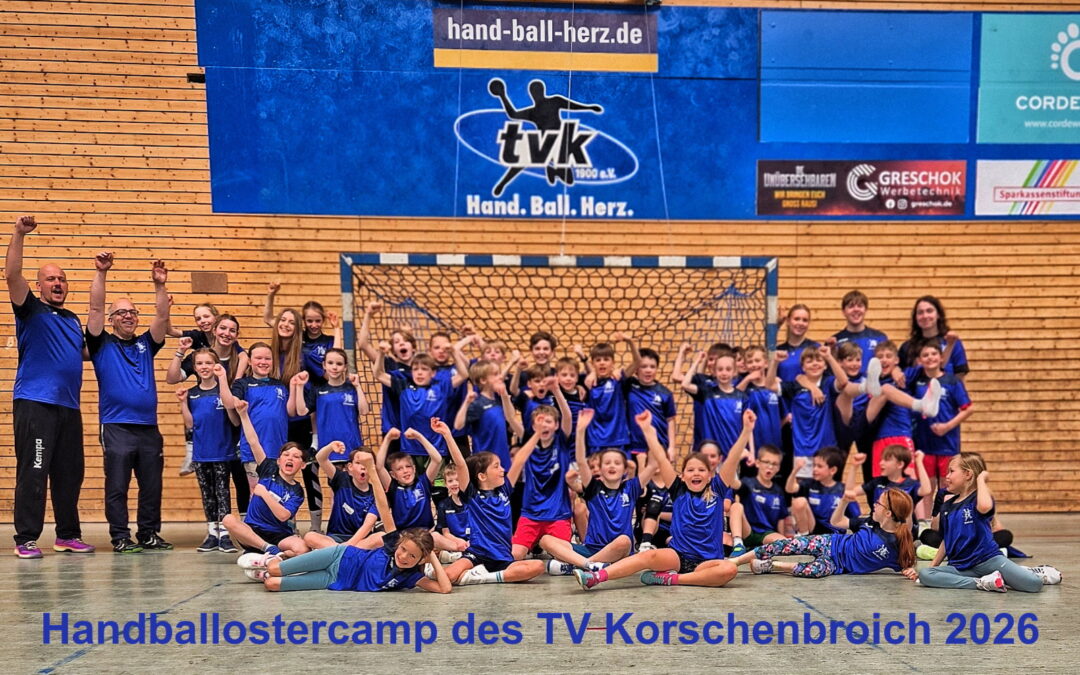 Über 40 Handballkids eroberten beim Ostercamp 2026 des TVK die Waldsporthalle