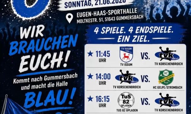 Weibliche C-Jugend kämpft um die Oberliga- und Regionalliga-Qualifikation in Gummersbach