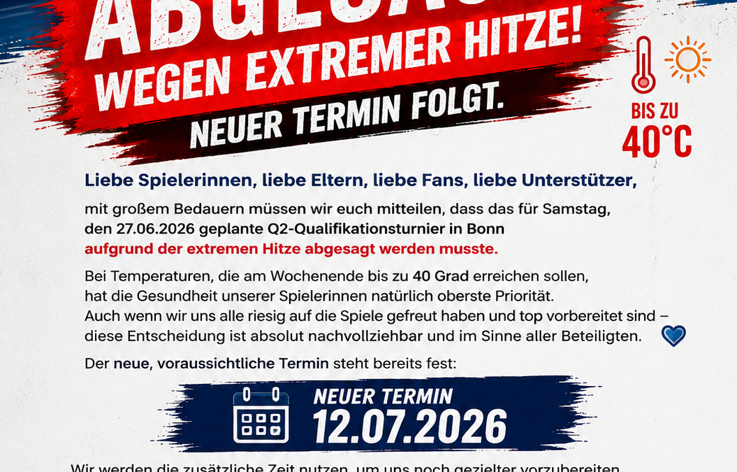 Absage Q2 wB-Jugend