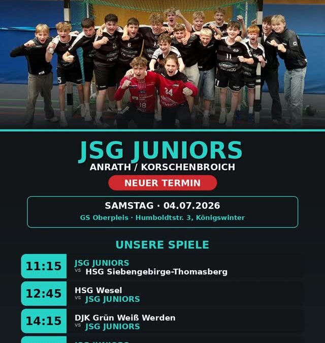 Qualiturnier der B1-Jungs der JSG JUNIORS Anrath/Korschenbroich am Samstag