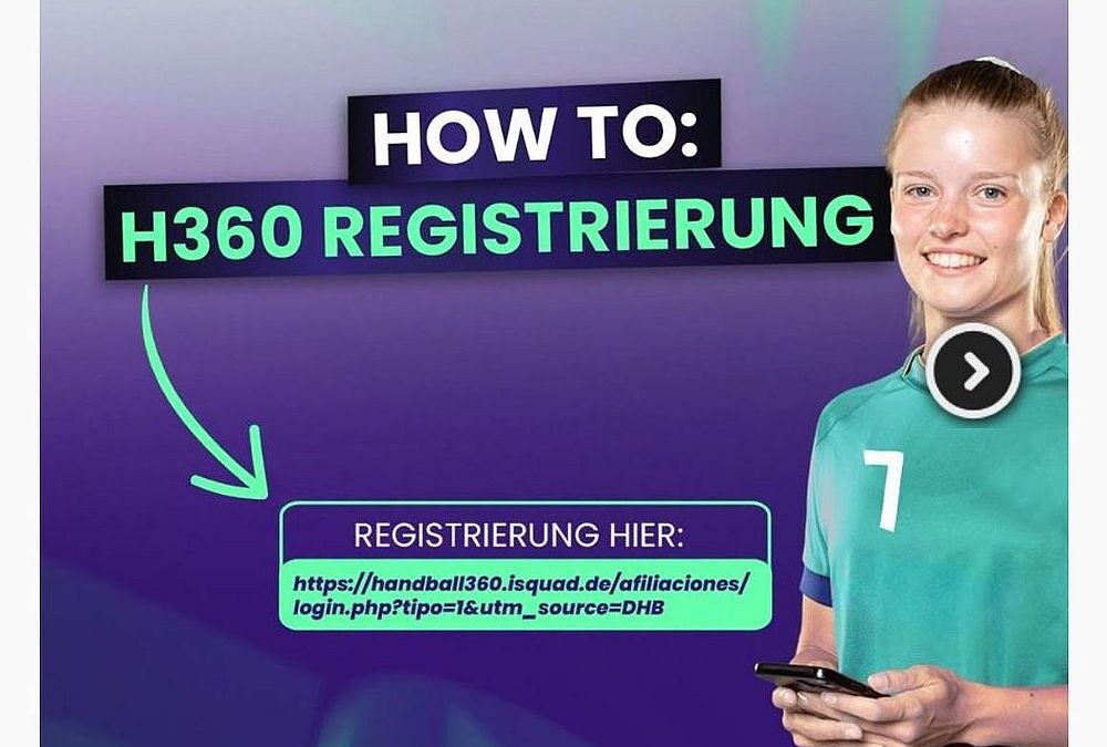 Wichtige Information zur Registrierung bei Handball360 für ALLE am Spielbetrieb teilnehmenden Personen  