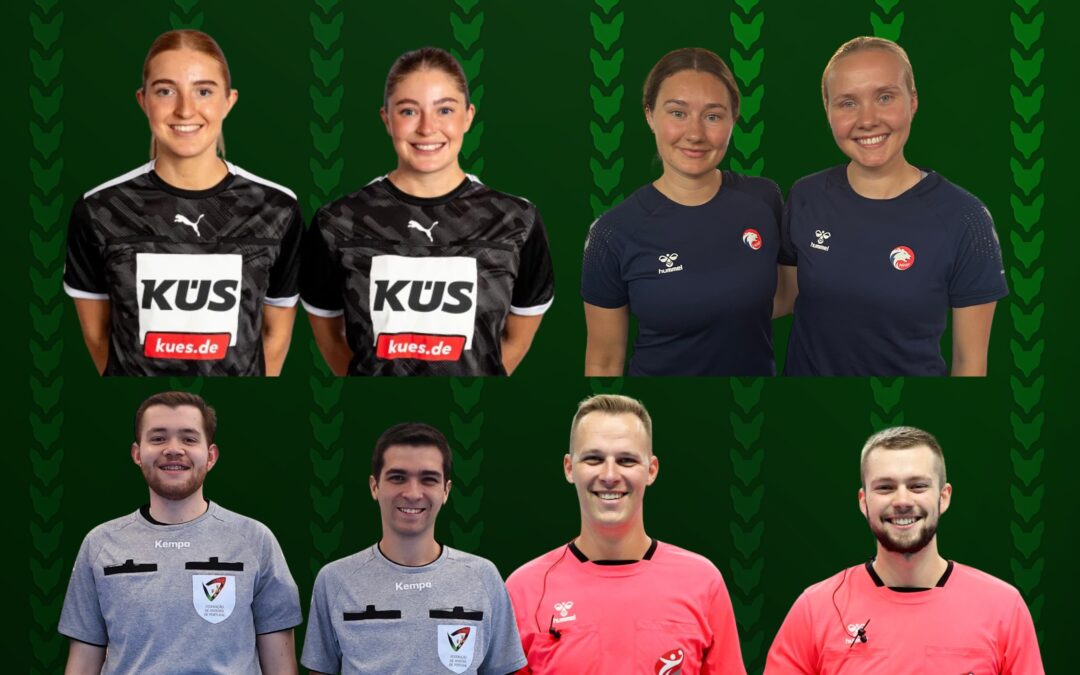 Kim und Janica Büschgens beim Berliner Sparkassen Cup an der Pfeife im Einsatz